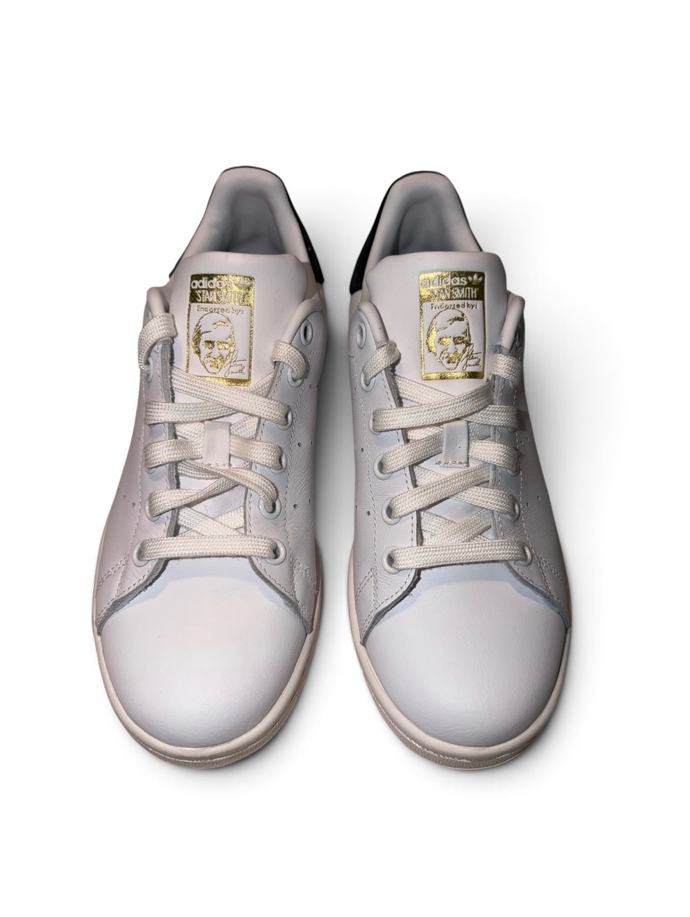 Adidas Originals Stan Smith White Black Sneakers Men- 5, Women- 6.5-7